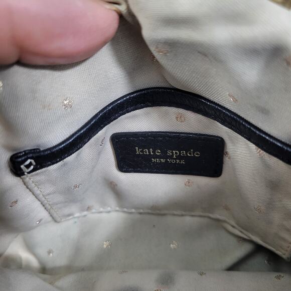 Kate Spade Small Black Pebble Leather Cross Body Purse Chain Strap 122423-0584 - Picture 6 of 8